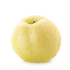 Chinese pear and Sliced isolated on a whate background