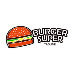 Burger logo with unique illustrations