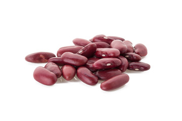 red beans isolated on the white background