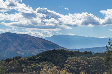 Fototapeta na wymiar Clouds over the mountain, Pirin, Bulgaria