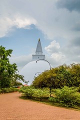 Big white Stupa in Anuradhapura, Sri Lanka
