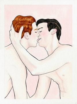 Kissing Men &ndash; Gay Kiss