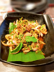 Grilled Spicy Pork Neck Salad