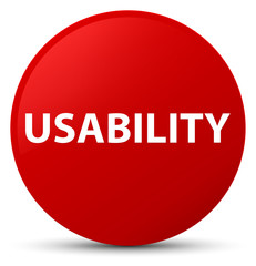 Usability red round button