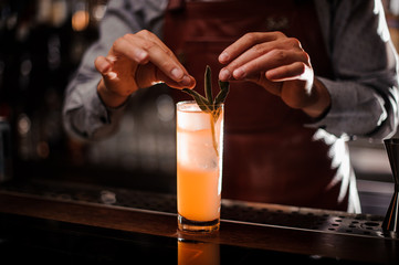 Apricot and sage sour. Soft color