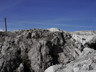 Stromleitung in den Bergen