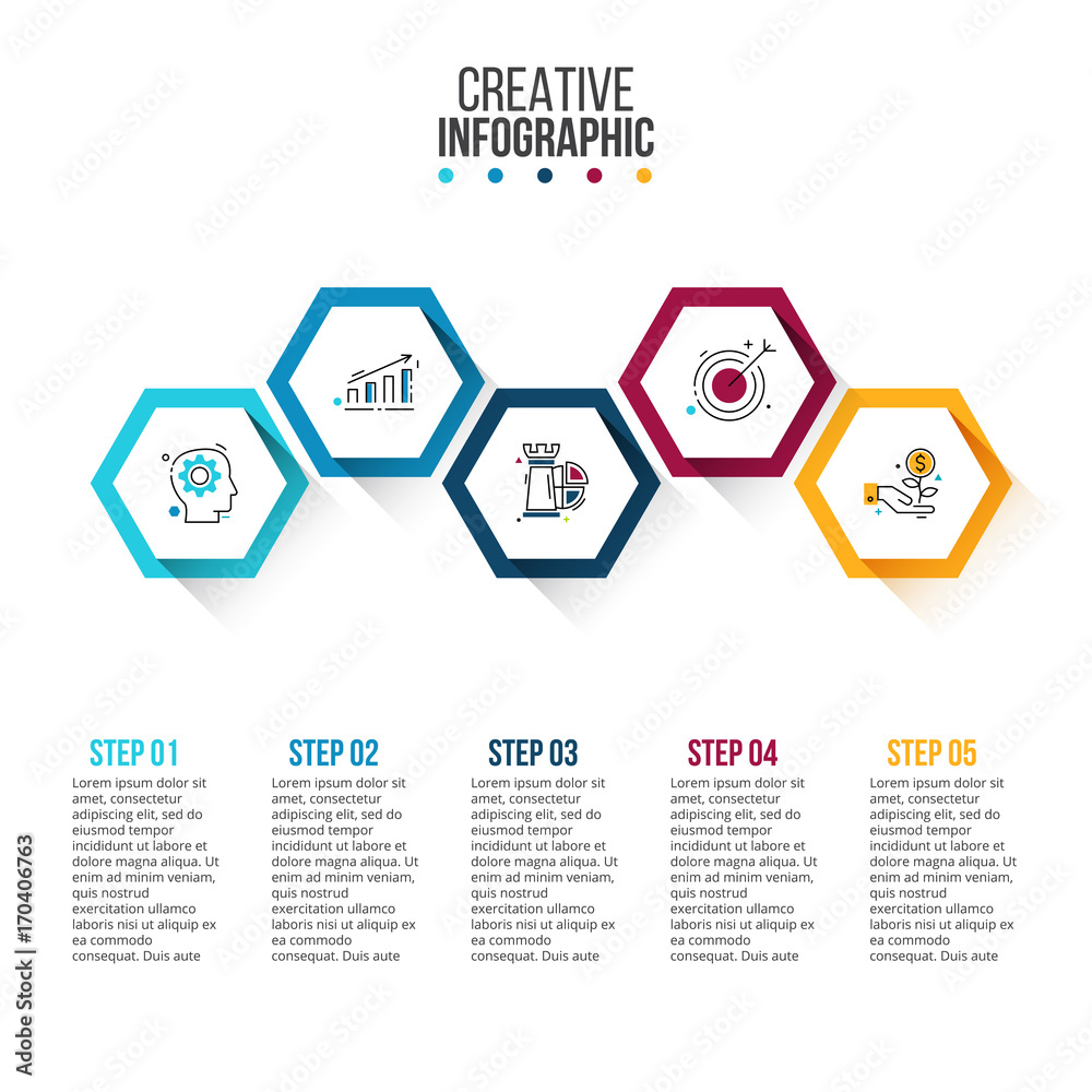 Poster business data visualization.