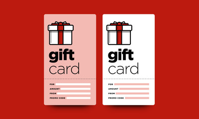 Gift Card UI Design With Amount and Promo Code Details