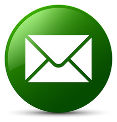 Email icon green round button