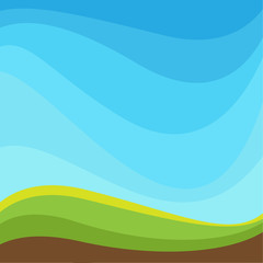 Obraz premium abstract nature blue background