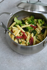 Pasta with chorizo
