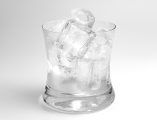 Ice and glass