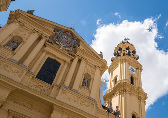 Fototapeta premium The Theatine Church in city Munich, Germany