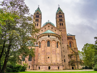 Fototapeta na wymiar Speyer Cathedral in Germany. The Speyer Cathedral is a UNESCO World Heritage Site.