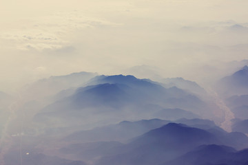 Fototapeta premium Mountains silhouette