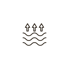 Obraz premium Water flat icon