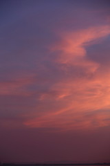 Naklejka premium 晩夏の夕焼け