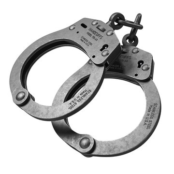 Handcuffs isolated on white background 3d