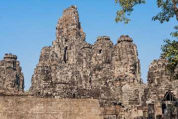 Fototapeta na wymiar Prasat Bayon Temple of Angkor Thom, Siem Reap, Cambodia