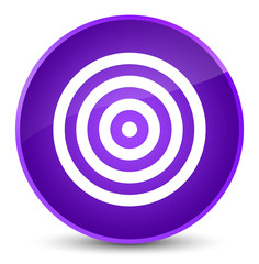 Target icon elegant purple round button