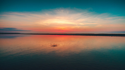Obraz na płótnie Canvas Sunset at the beach