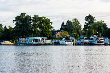 Fototapeta premium Havel mit Booten