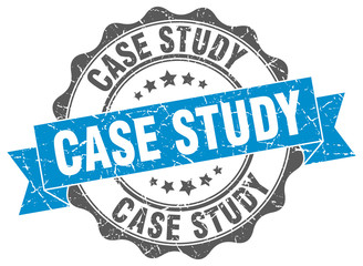 Obraz premium case study stamp. sign. seal