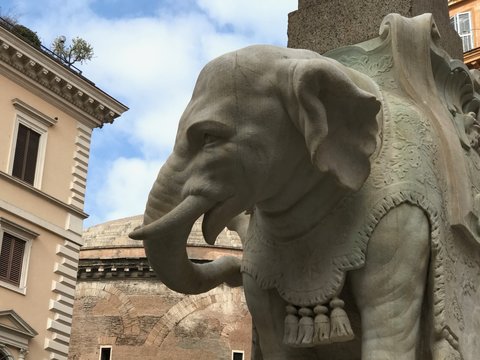 Elephant and Obelisk, Bernini, Piazza della Minerva