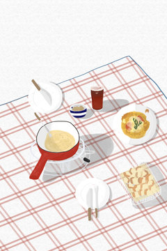 Fondue and Rosti in Switzerland.