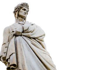 Fototapeta na wymiar Dante Alighieri statue