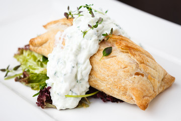 Traditional russian pie