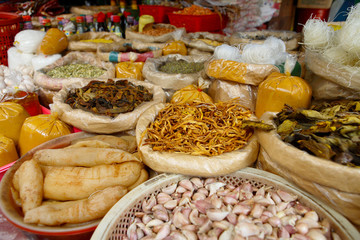 Shop with spice seasoning in Asia