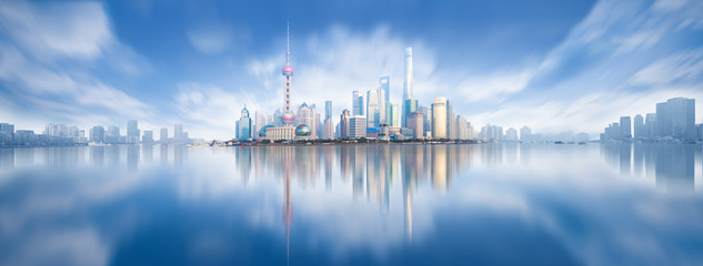 modern city skyline ,shanghai pudong, China.