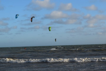 Kite surfers