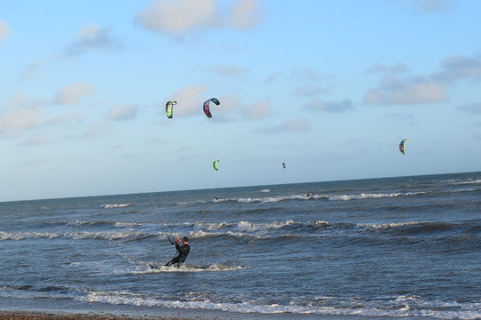 Kite surfers