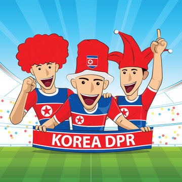 korea dpr football support