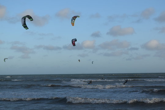 Kite surfers