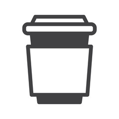 Coffee cup icon vector, filled flat sign, solid pictogram isolated on white. Symbol, logo illustration. Pixel perfect graphics