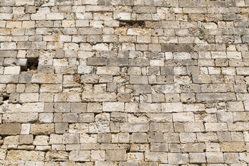 the wall of an old castle for backgrounds