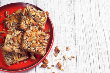 Cookies with seeds and nuts