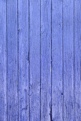 Old wood painted blue decoration
