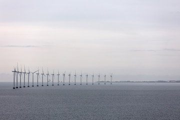 Obraz premium wind farm on teh sea