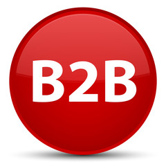 B2b special red round button