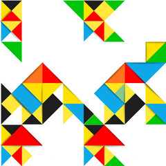  Abstract geometric vector background with triangles.