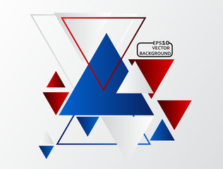  Abstract geometric vector background with triangles.