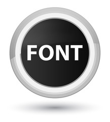 Font prime black round button