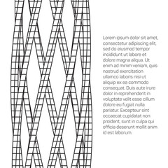 Low poly truss structure wireframe mesh background. Scinece and tech vector illustration.