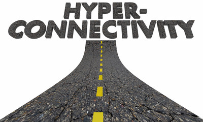 Road to Hyperconnectivity Future Progress Always Connected 3d Illustration