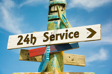 Schild 282 - 24h Service