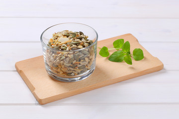 Seed mix for salads or soups